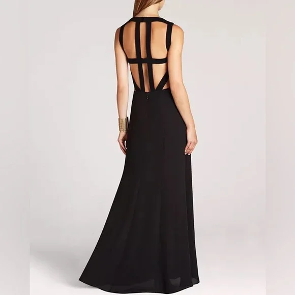 BCBGMAXAZRIA Angelinah Contrast Cutout Gown – Size 2 - Picture 5 of 15